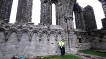 Whitby Abbey abseiling