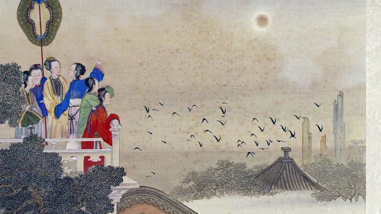 Chang‘e tenant une branche de laurier 嫦娥执桂图
