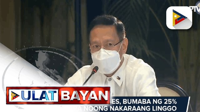DOH: COVID-19 cases, bumaba ng 25% kumpara noong nakaraang linggo