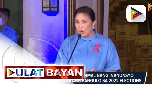 VP Leni Robredo, pormal nang inanunsyo ang pagtakbo bilang Pangulo sa 2022 elections