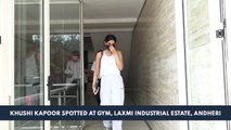 Khushi Kapoor Spotted At Gym, Laxmi Industrial Estate, Andheri