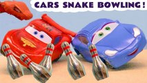 Hot Wheels Snake Bowling Funlings Race Competition with Disney Pixar Cars 3 Lightning Mcqueen versus Toy Story and Angry Birds in this Family Friendly Full Episode English Toy Story Video for Kids by Toy Trains 4U
