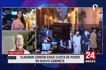 Iván García sobre postura de Cerrón: “Aquí hay una manera de ir anunciando una eventual oposición al Ejecutivo”