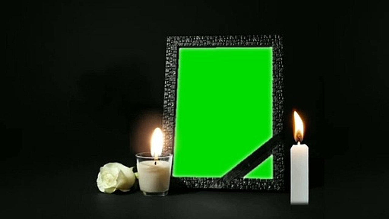 Funeral Memorial Frame Green Screen Effect | Sad Chroma key photo video Frame