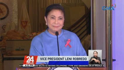 VP Leni Robredo, tatakbong Pangulo sa Eleksyon 2022 | 24 Oras