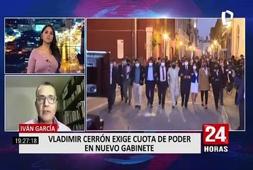 Iván García sobre postura de Cerrón: “Aquí hay una manera de ir anunciando una eventual oposición al Ejecutivo”