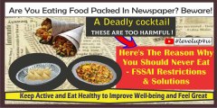 Is it safe to wrap food in Newspaper||Stop Right There! Avoid Food||Beware ! Can cause cancer-FSSAI