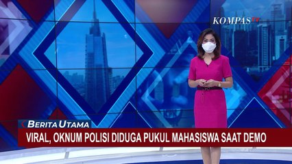 Viral! Oknum Polisi Diduga Pukul Mahasiswa Saat Demo Terekam Kamera