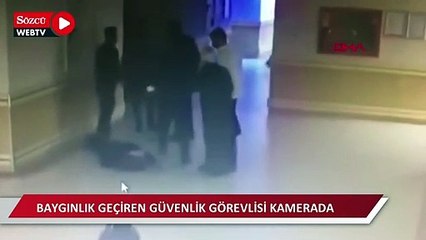 Hastanede güvenlik görevlisine saldırıp bayılttılar