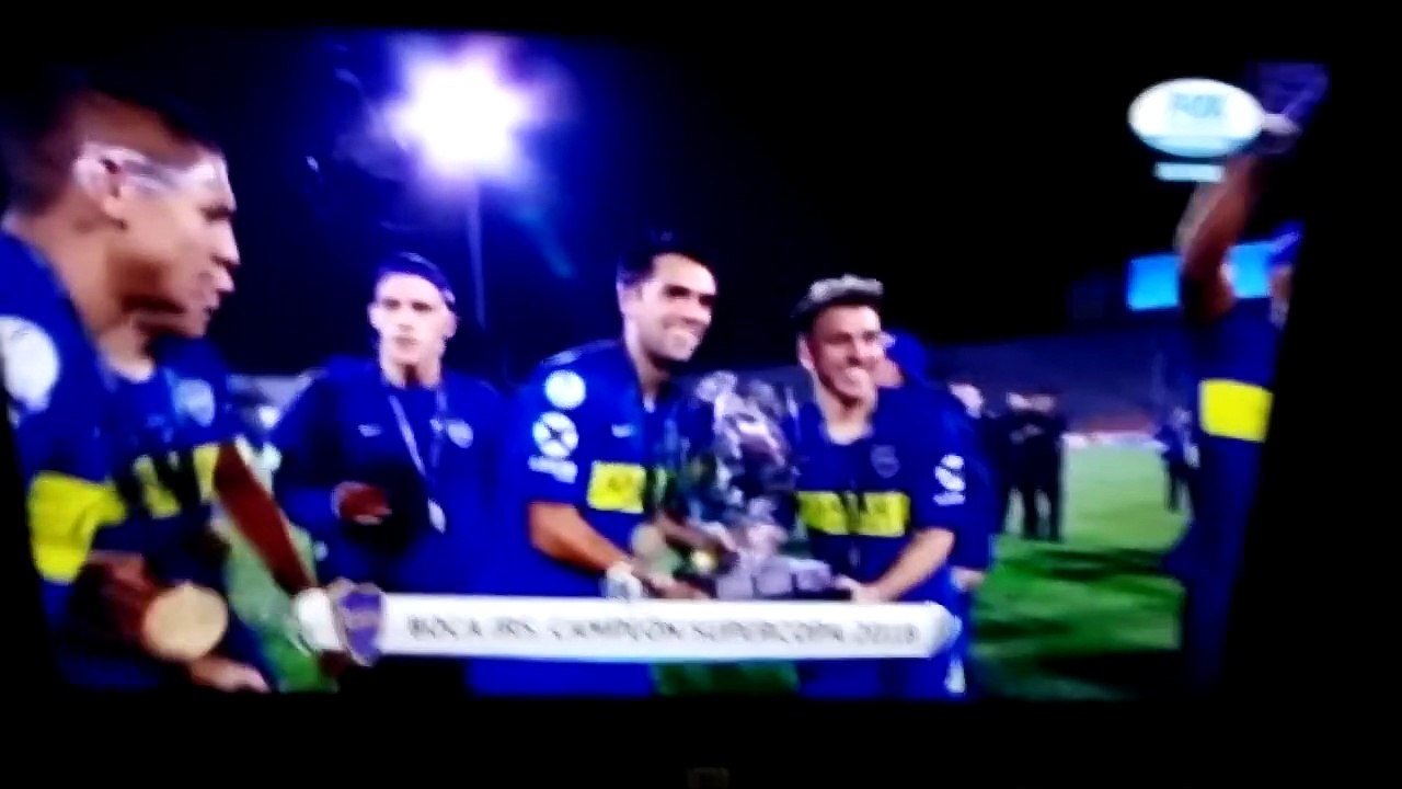 Boca Jrs Campeón Supercopa 2018 los muchachos festejando en la era alfaro