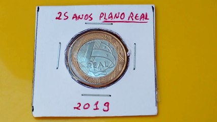 MOEDA COMEMORATIVA ! 25 ANOS DO PLANO REAL
