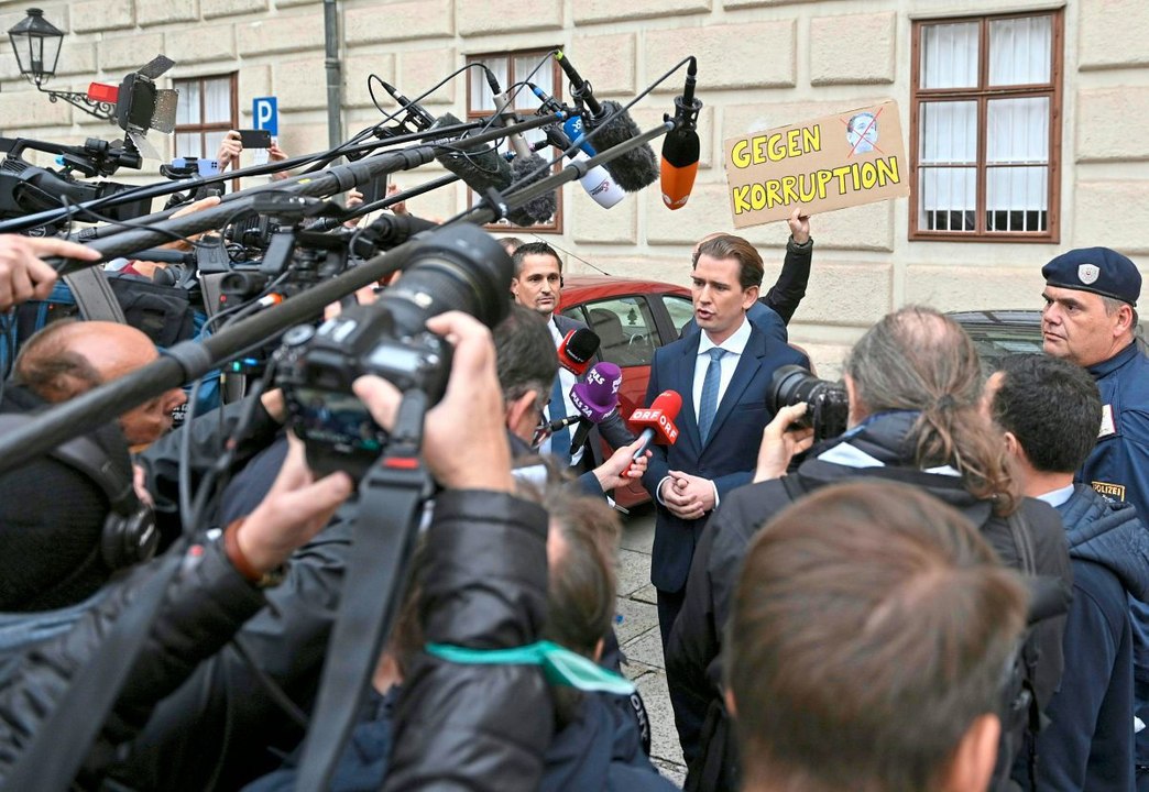 Sebastian Kurz vor Gespräch mit Van der Bellen
