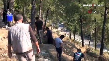 Muğla Akyaka'daki Orta Çağ'dan kalma kalede tünel bulundu