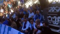 Hommage à Tapie : les supporters entament des chants