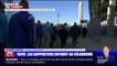 Hommage à Bernard Tapie: les supporters de l'Olympique de Marseille entrent dans le stade Vélodrome