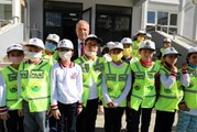 Minikler polis kıyafeti giydi, trafik eğitimi aldı