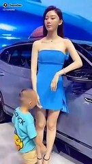 Masuk bos anak kecil minta mimik sama wanita cantik