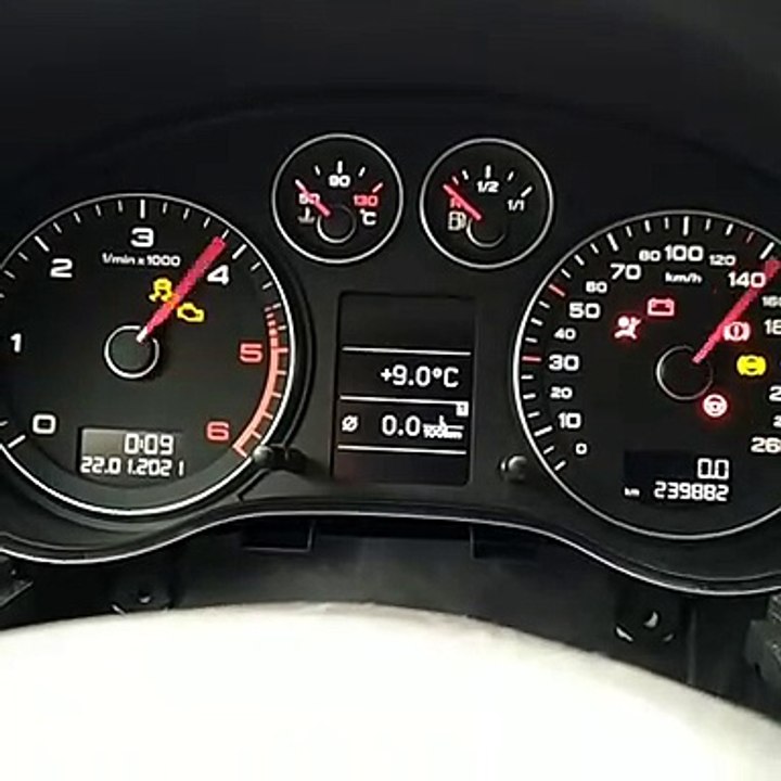 Needle sweep + Lap timer Audi A3 2009