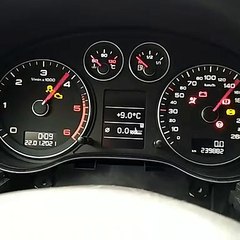 Needle sweep + Lap timer Audi A3 2009