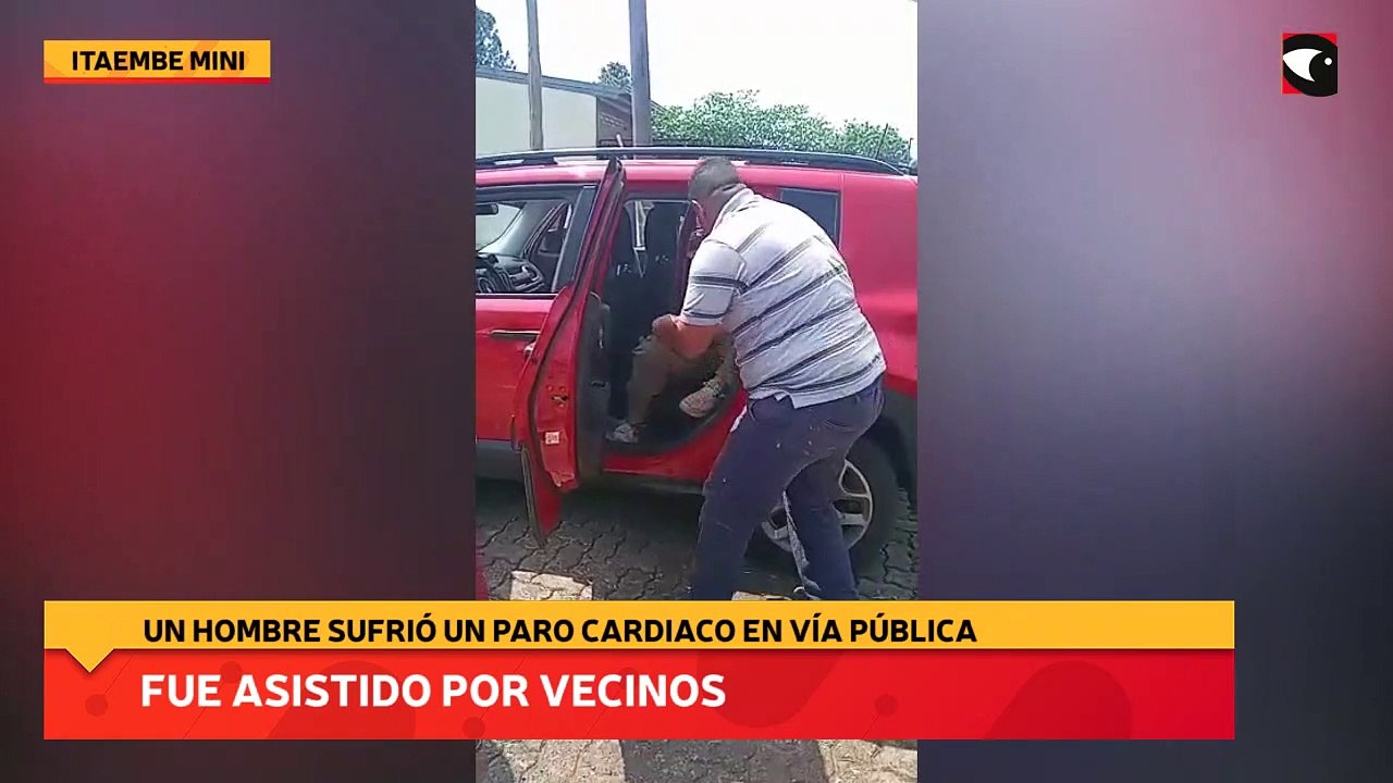 Un hombre sufrió un paro cardiaco en vía pública y fue asistido por vecinos