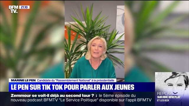 Marine Le Pen se lance sur TikTok pour parler aux jeunes