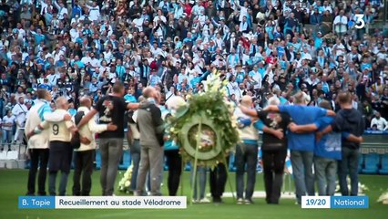 Mort de Bernard Tapie : l'hommage des Marseillais à leur "Boss" au stade Vélodrome