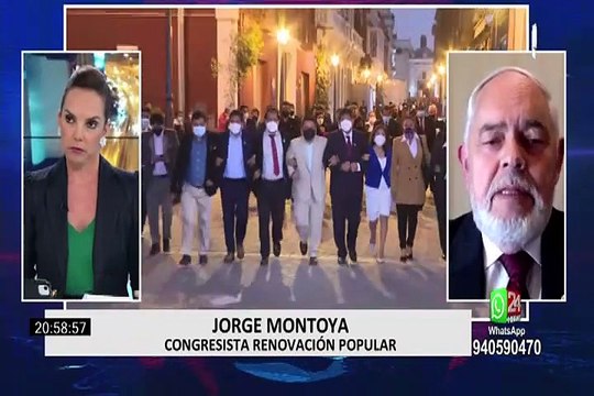 Jorge Montoya: Mañana presentaremos la lista de congresistas que firmaron moción contra Maraví