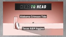 Alabama Crimson Tide at Texas A&M Aggies: Spread