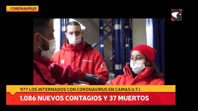 Murieron 37 personas y se registraron 1.086 nuevos contagios en el país