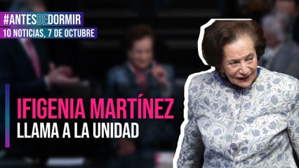 Ifigenia Martínez llama a la unidad