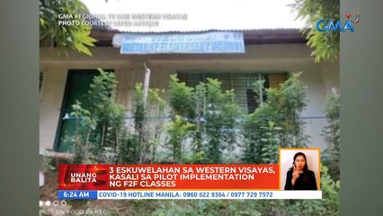 3 eskuwelahan sa Western Visayas, kasali sa pilot implementation ng F2F Classes | UB