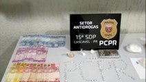 GDE apreende dois adolescentes e diversas porções de drogas no Loteamento Barcelona, em Cascavel
