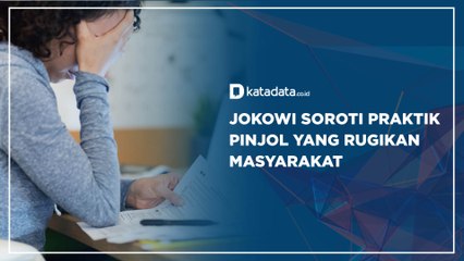 Jokowi Soroti Praktik Pinjol yang Rugikan Masyarakat | Katadata Indonesia
