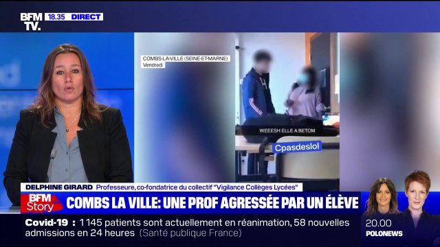 Enseignante agressée: selon Delphine Girard, professeure et co-fondatrice du collectif Vigilance Collèges Lycées , la bonne nouvelle est que l'enseignante est suivie et soutenue par sa hiérarchie