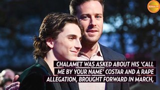 Timothee Chalamet Reacts to Armie Hammer Sexual Assault Allegations