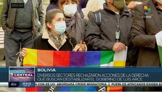 Pueblo boliviano rechaza intentos de Golpe de Estado al Gobierno de Luis Arce