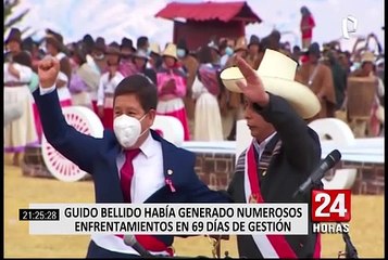 Guido Bellido habría generado decenas de enfrentamientos en 69 días de gestión