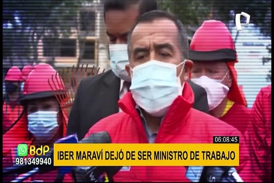 Cuestionado Iber Maraví dejó el Ministerio de Trabajo