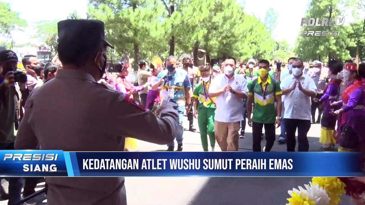 Kapolda Sumut menyambut kedatangan Kontingen Atlet Wushu Pon XX Papua