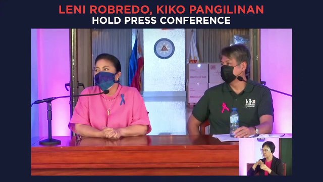 Will Leni and Isko split the opposition vote? Leni doesn't think so