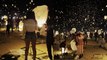 'Thousands of DAZZLING floating lanterns light up the Las Vegas sky'