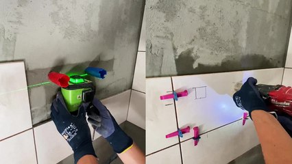 'The most effective way of making holes in tiles '