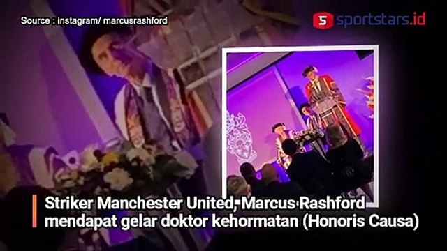 Marcus Rashford Dianugerahi Gelar Doktor Kehormatan dari University of Manchester
