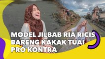 Model Jilbab Ria Ricis saat Pemotretan Bareng Kakak Tuai Pro Kontra