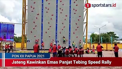 Jateng Kawinkan Emas Panjat Tebing Speed Rally
