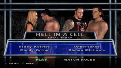 Here Comes the Pain Stacy Keibler(ovr 100) vs Randy Orton vs Undertaker vs Shawn Michaels