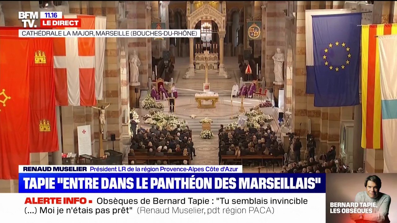 Renaud Muselier lors des obsèques de Bernard Tapie: "Tu as marqué au moins trois générations de Français"