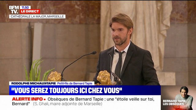 Le petit-fils de Bernard Tapie, Rodolphe, s'adresse à son grand-père: À jamais dans mon cœur, à jamais le meilleur