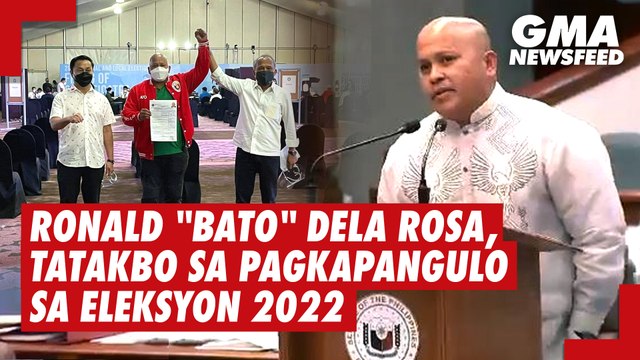 Ronald Bato Dela Rosa, tatakbo sa pagkapangulo sa #Eleksyon2022 | GMA News Feed