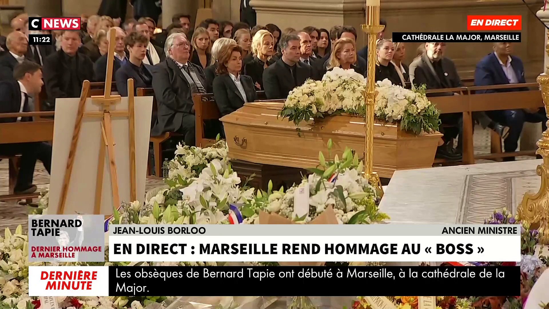 Obsèques de Bernard Tapie - Revoir l'émouvant hommage de son ami Jean-Louis  Borloo: « Tu n'as pas été maire de Marseille, tu as été Marseille » - VIDEO  - Vidéo Dailymotion